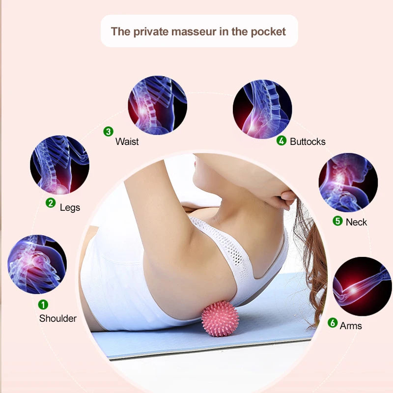 Durable Spiky Massage Ball Trigger Point Sport Fitness Hand Foot Pain Relief Plantar Fasciitis Reliever Hedgehog Balls 6cm
