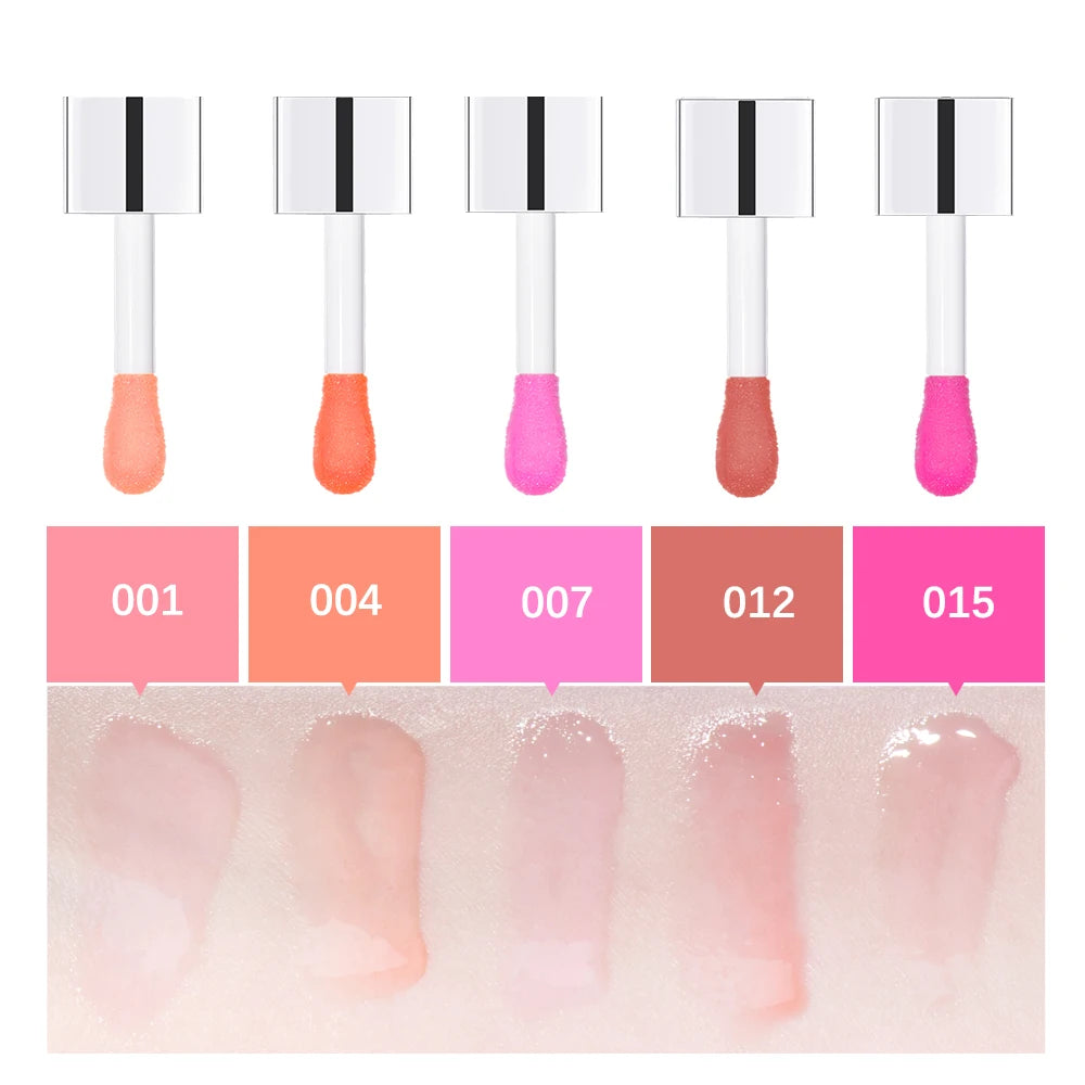 Moisturizing Lip Gloss for Plumping Exfoliating Pink Plumping