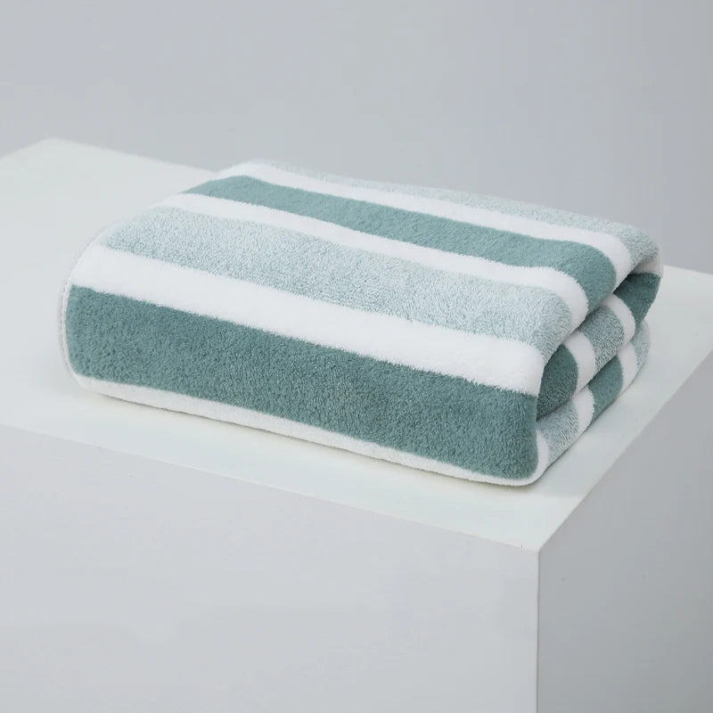 1 Pc Thickened Absorbent Bath Towel Soft Facial Towel for Home
