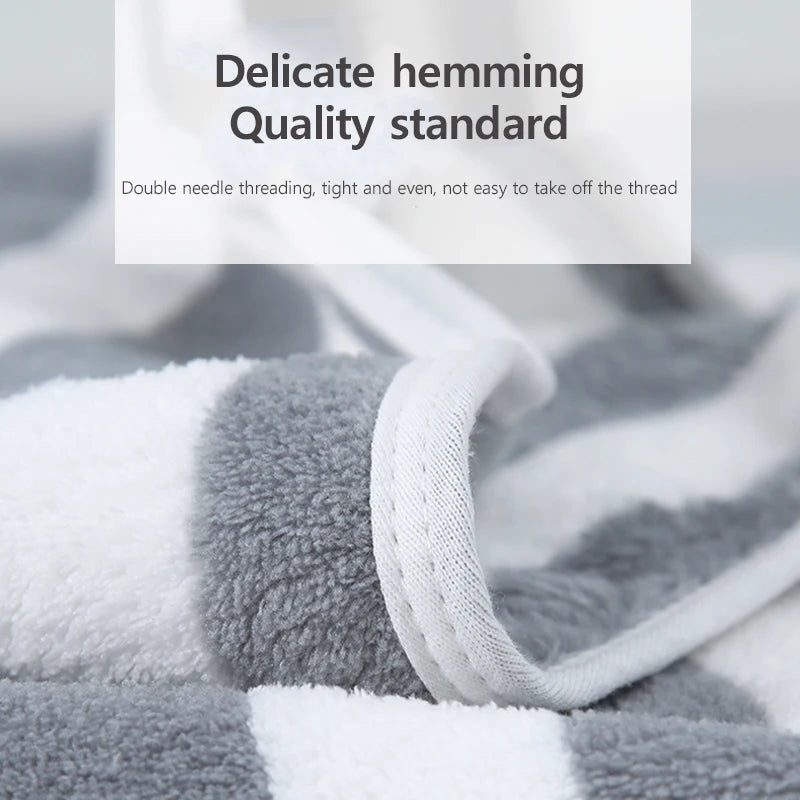 1 Pc Thickened Absorbent Bath Towel Soft Facial Towel for Home