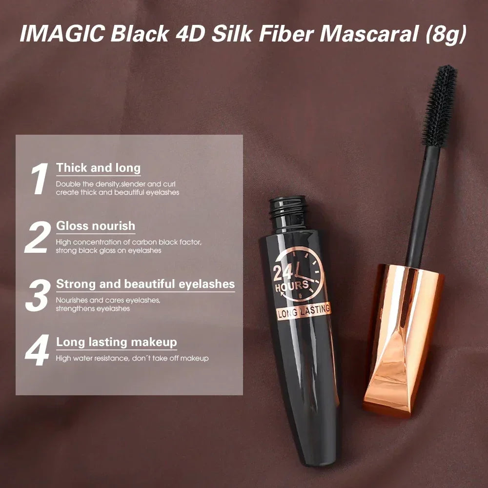 Black Waterproof Mascara Lengthens Eyelashes