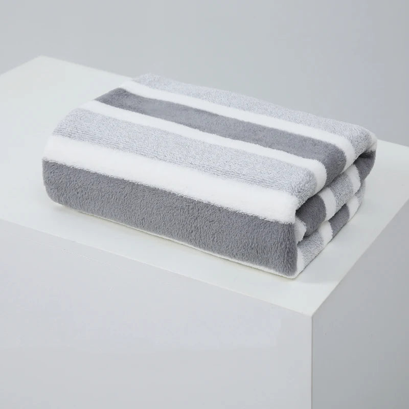 1 Pc Thickened Absorbent Bath Towel Soft Facial Towel for Home