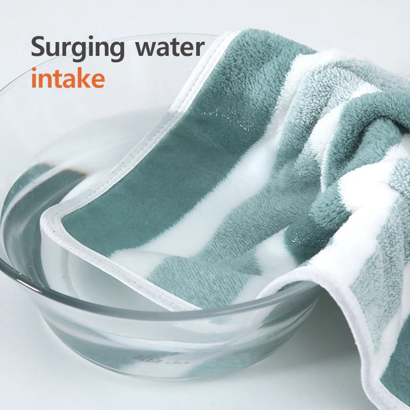 1 Pc Thickened Absorbent Bath Towel Soft Facial Towel for Home