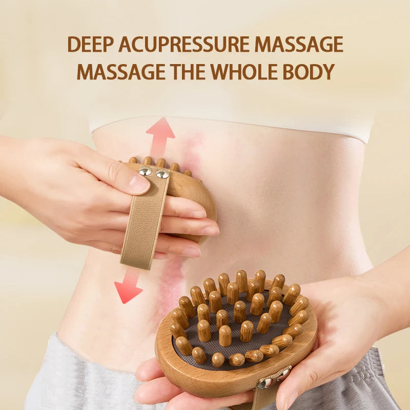 Meridian Wooden Brush Full Body Massage Tool