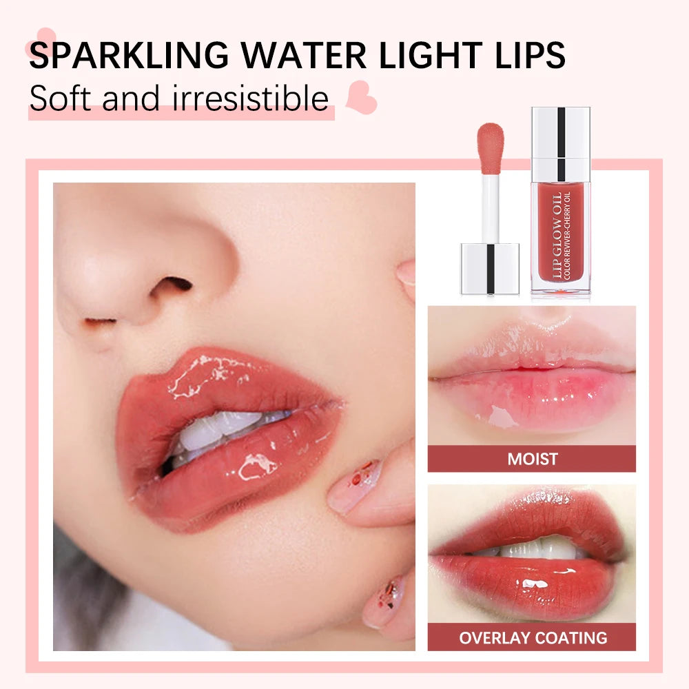 Moisturizing Lip Gloss for Plumping Exfoliating Pink Plumping
