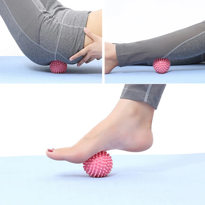 Durable Spiky Massage Ball Trigger Point Sport Fitness Hand Foot Pain Relief Plantar Fasciitis Reliever Hedgehog Balls 6cm