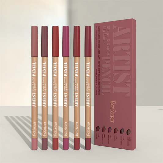 Artist Shape Sculpt Lip Liner Pencil Set Super Soft Blendable Texture Matte