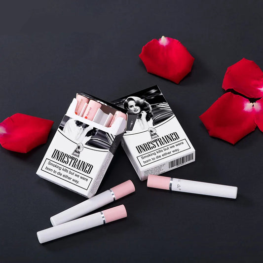 4 pcs/set Cigarette Lipstick Set Long Lasting Matte Lip Gloss Waterproof Nude Lip Tint