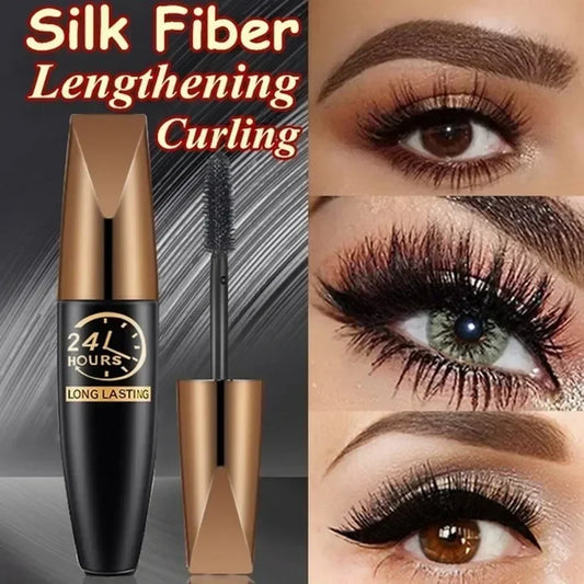 Black Waterproof Mascara Lengthens Eyelashes